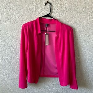 L Open front blazer SHEIN BIZwear